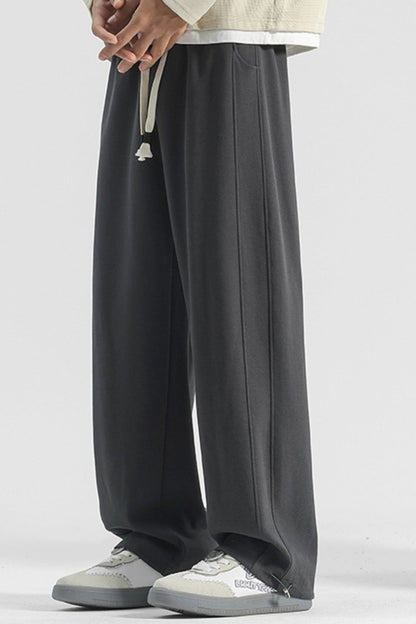 URBAN UNIT Core Structure Oversized Sweatpants in Asphalt Grey – Relaxed Drape View