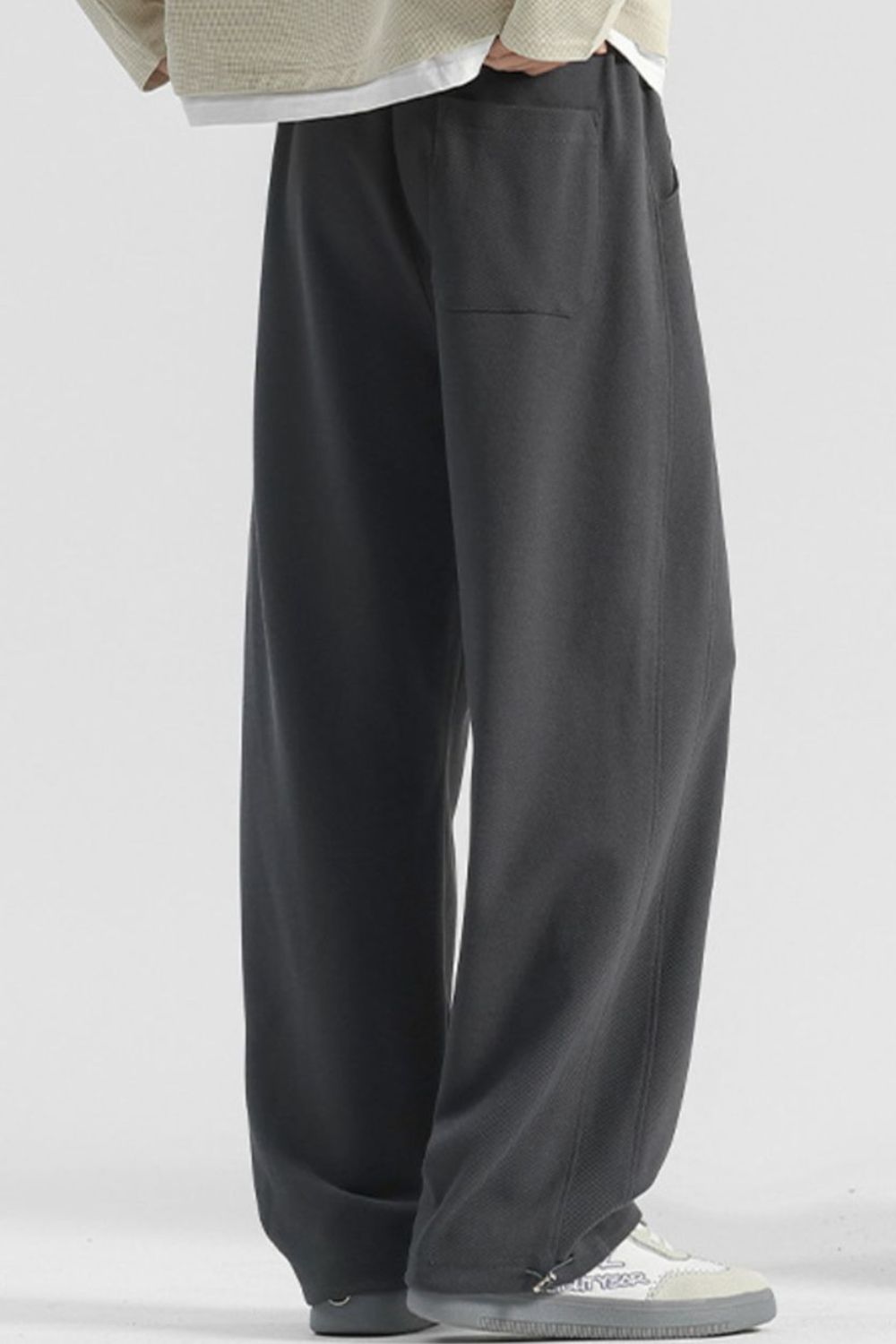 URBAN UNIT Core Structure Oversized Sweatpants in Asphalt Grey – Back Fit and Silhouette